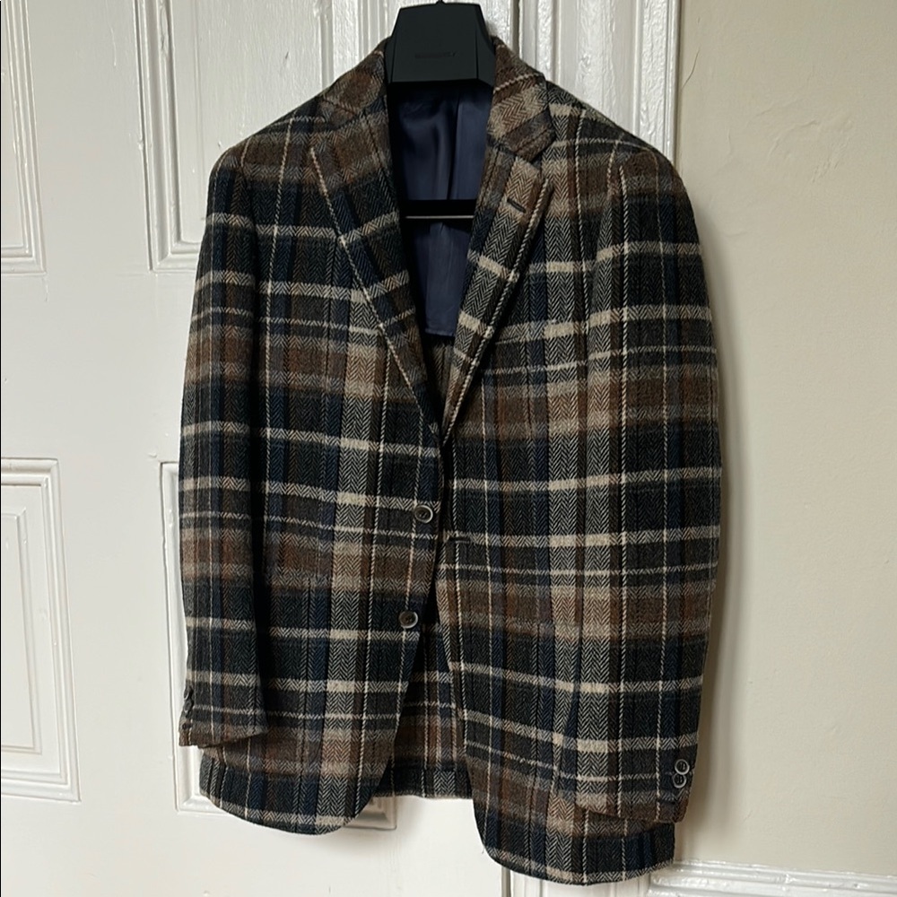 Suitsupply Brown Plaid Blazer